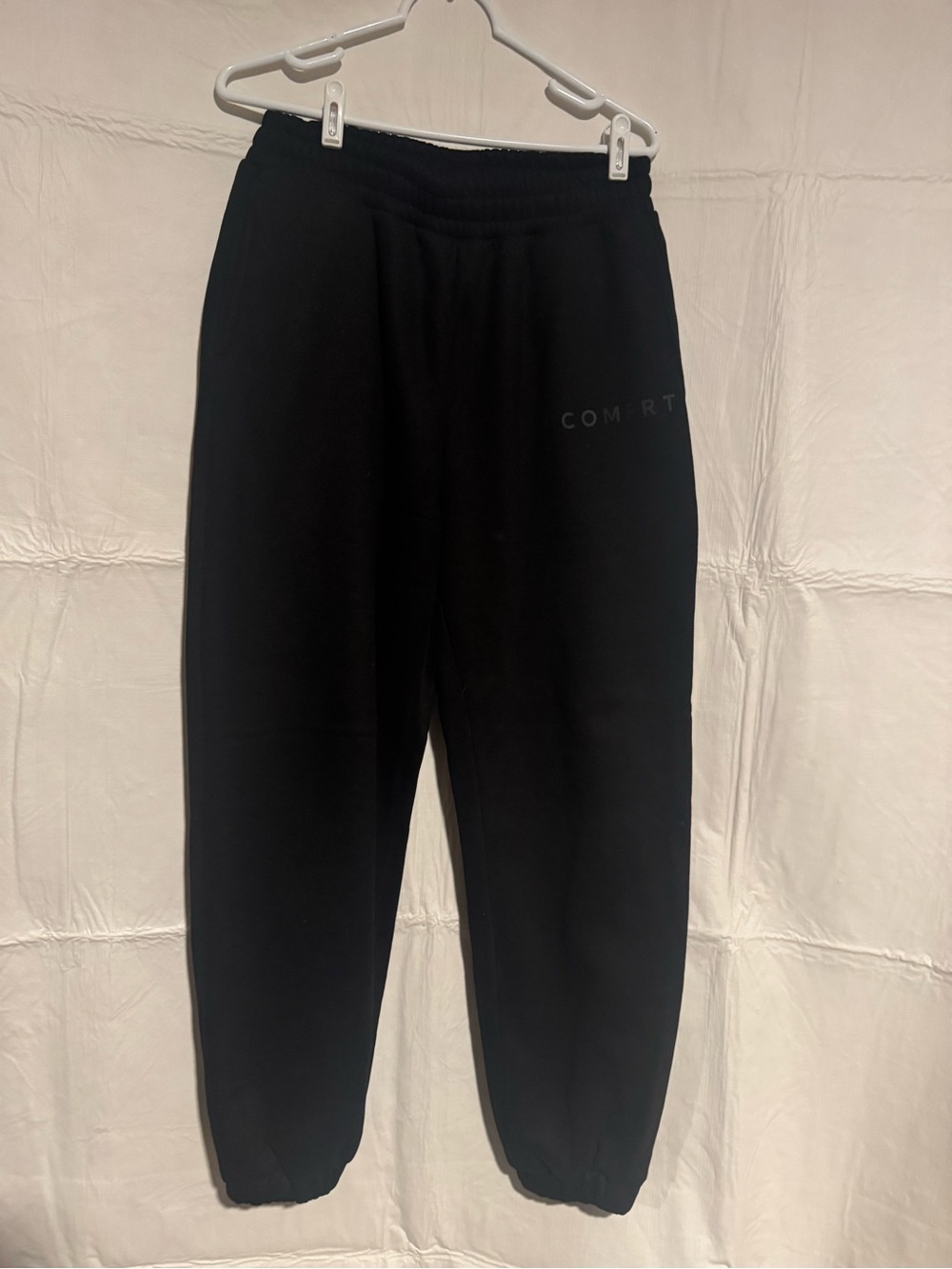 Black Heavyweight Sweat Pants - Comfrt Joggers